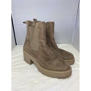 DV Dolce Vita Women's Tobias Lug Sole Platform Chelsea Booties Truffle 9M